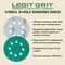 Legit Grit 5 inch Sand paper Disc, 8-Hole, 180 Grit, 150PK LG5-8180-150 - alternate 2